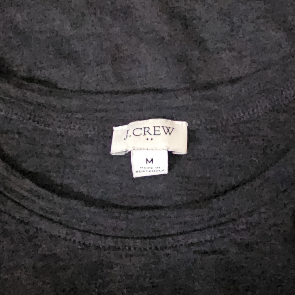 J.Crew Black Belted T-Shirt Dress Size M 100% Cotton - Picture 3 of 4